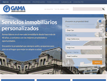 Tablet Screenshot of gamainmobiliaria.com.ar